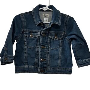 Baby B'Gosh Denim Jean Jacket 18 Months Dark Wash Snap Front